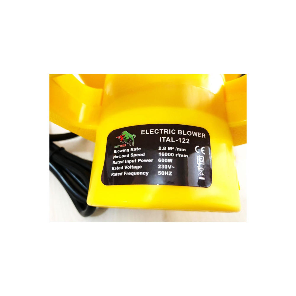 İtaly Style 6 Kademeli Hava Körüğü Hava Üfleme Makinesi 600 Watt (LİSİNYA)