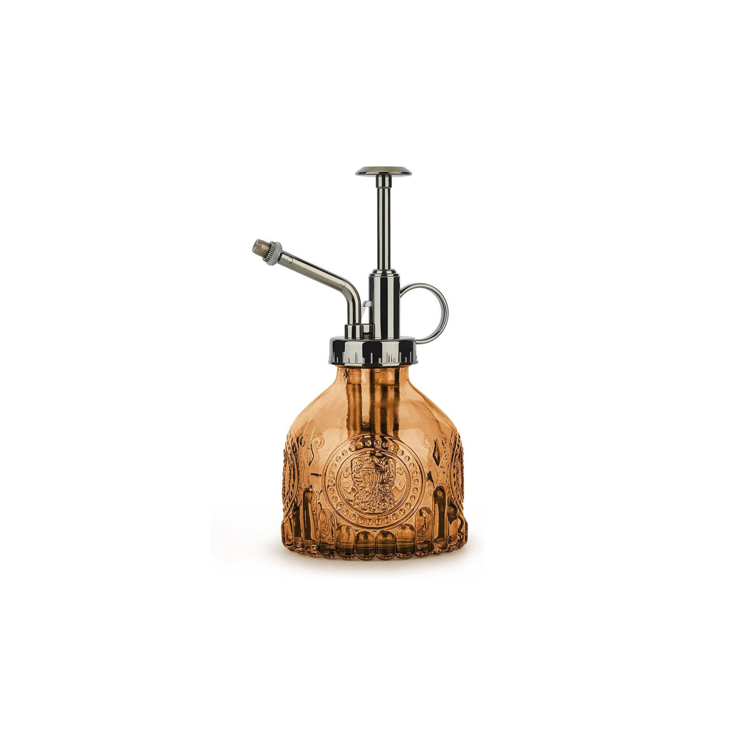 Vintage Cam Bitki Sulama Şişesi - Amber