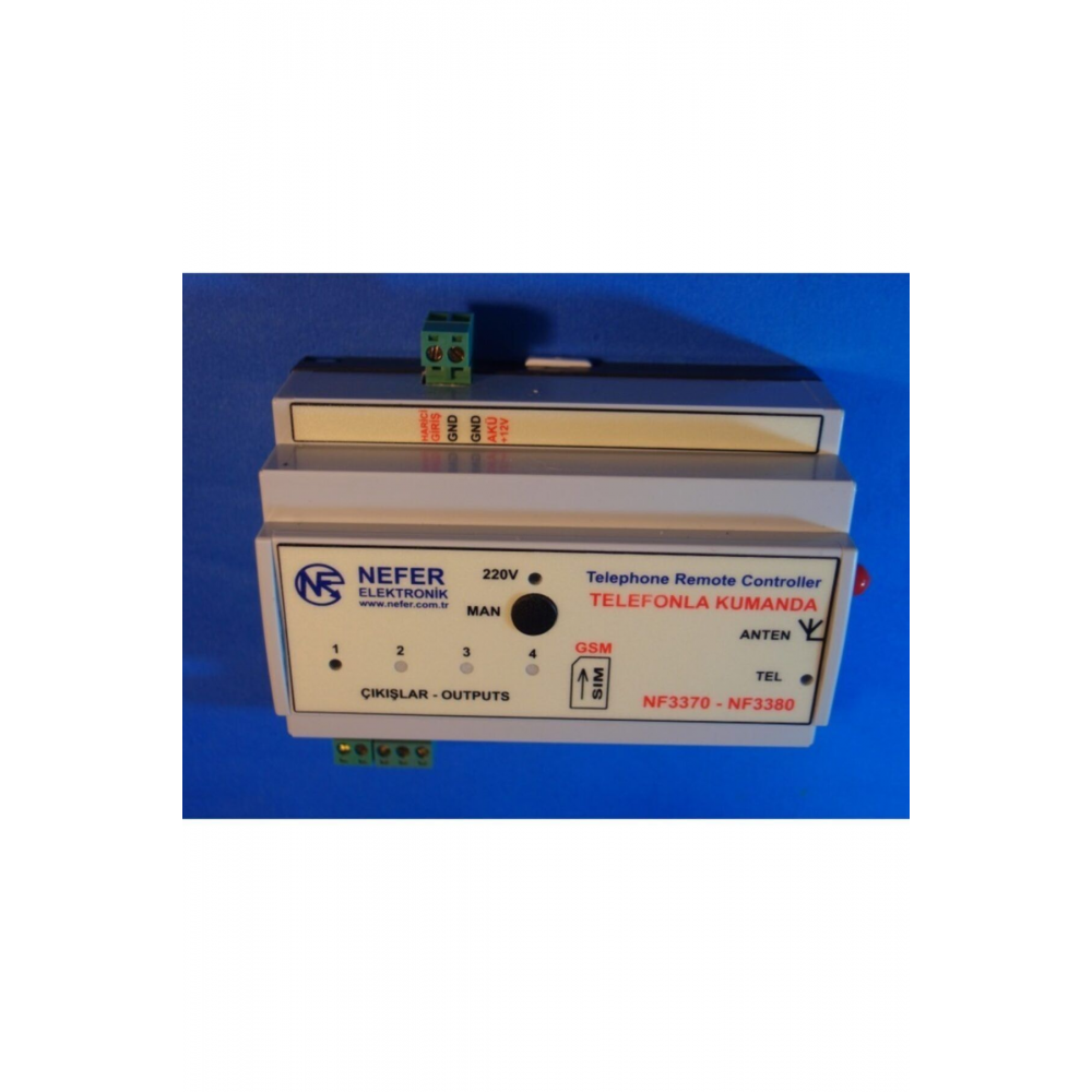 Nf3371 Sim Kart Girişli Gsm Uzaktan Dalgıç Pompa Bahçe Sulama Sera Selenoid Vana Röle Kapı Kontrol