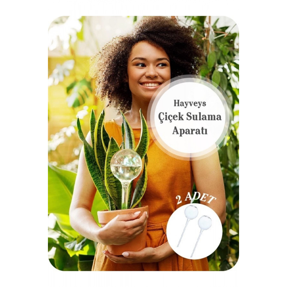 Plastik, 2 Adet Çiçek Bitki Sulama Saksı Suluğu Aparatı Otomatik Ve Kontrollü Sulama