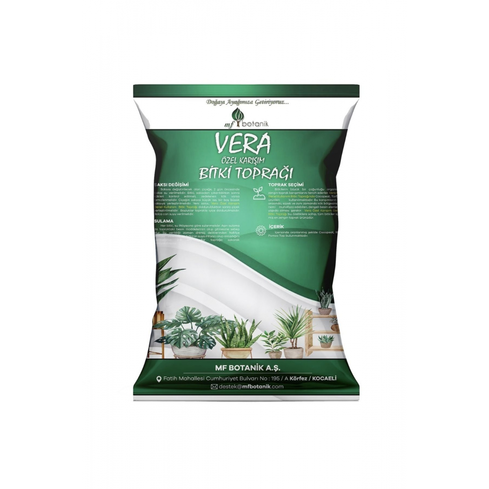 Vera Ithal Torf Cocopeat Özel Karışım Saksı Harcı Bitki Toprağı 20 Litre