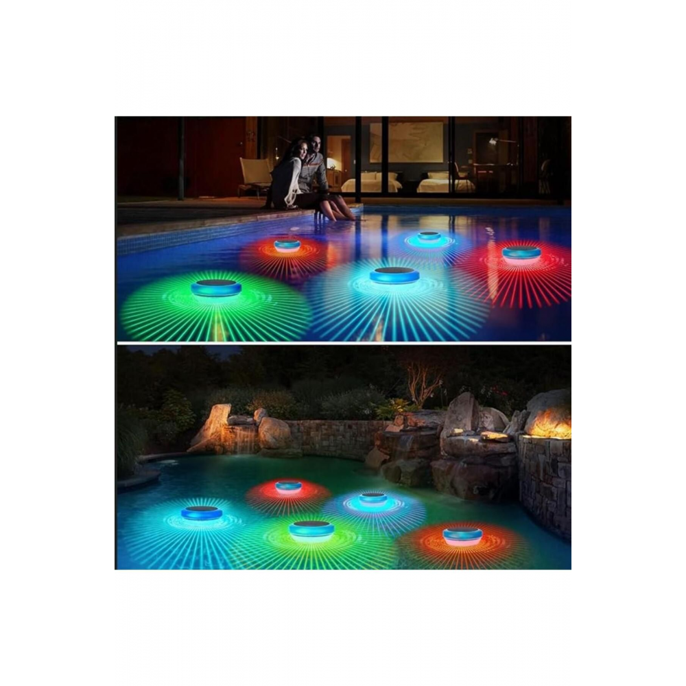 GÜNEŞ ENERJİLİ ÇOK RENKLİ HAVUZ AYDINLATMA LED HAVUZ SÜSÜ BAHÇE AYDINLATMA