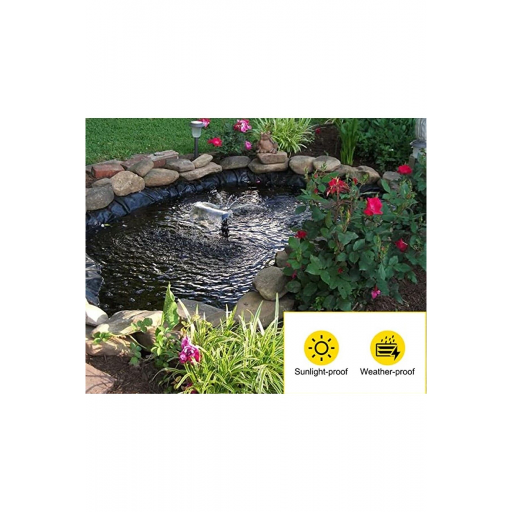 Süs Havuzları ve Tarımsal Sulama Havuzları İçin Hazır EPDM Membran Panel 3,6 Metre Kare