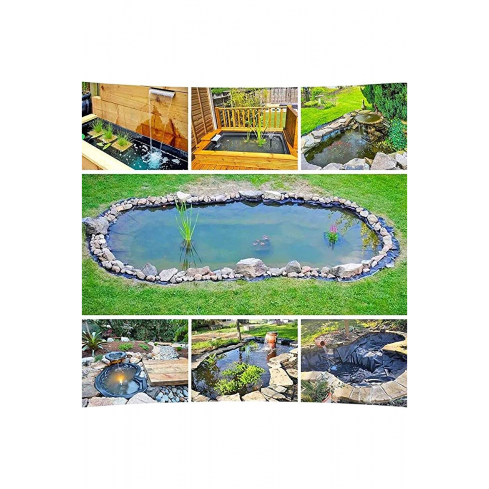 Süs Havuzları ve Tarımsal Sulama Havuzları İçin Hazır EPDM Membran Panel 3,6 Metre Kare