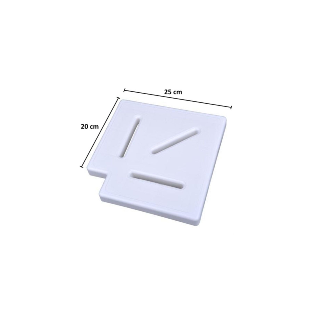 Havuz Taşma Izgarası Köşe Parçası 20 cm 90 Derece