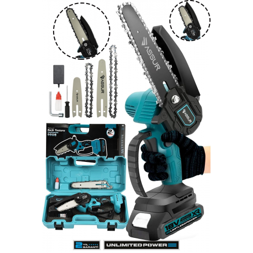 Profesonel Metal Dişli 18v 1.5ah Şarjlı Dal Budama Testeresi