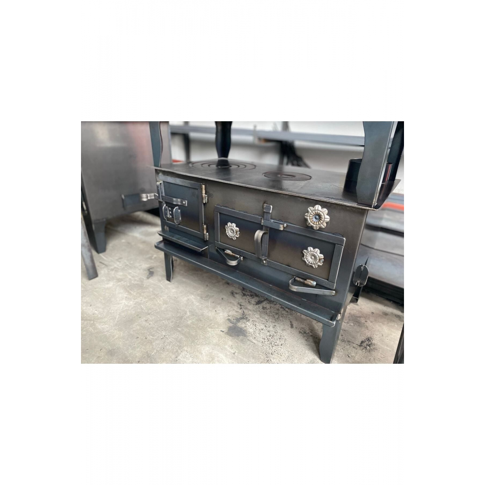 80lik Izgaralı Odun Kömür Yakıtlı Kuzine Soba