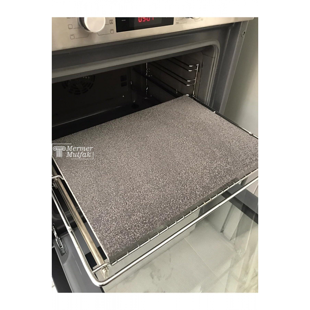 Mangal Taşı 30x40cm - Doğal Bazalt Taşı Mangal, Barbekü, Pişirme