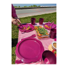 Papatya Piknik Seti Mor 32 Parça Kamp Seti Pasta Seti