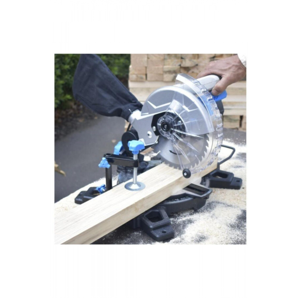 Mac Pro Tam Profesyonel Gönye Kesme Kafa Kesme Testere Makinesi 1400w 210mm 2 Yıl Garantili Faturalı