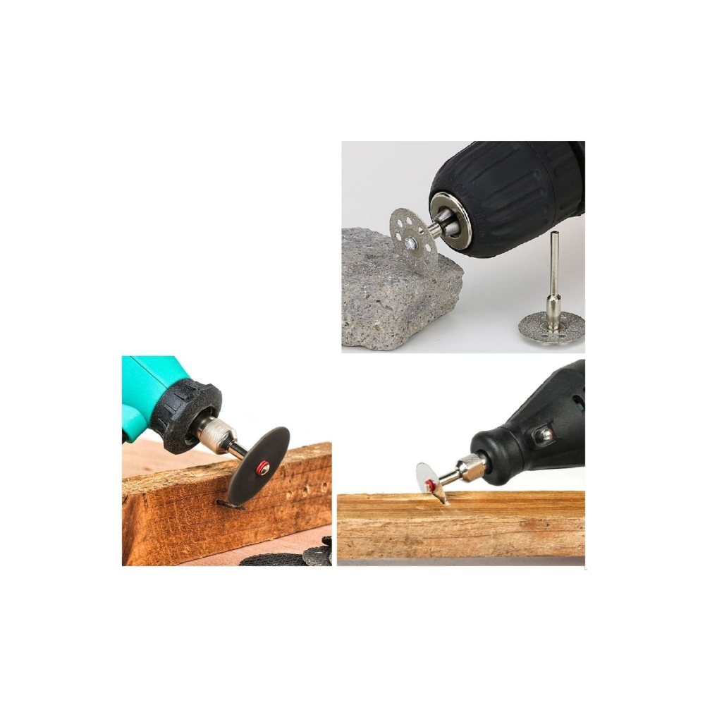 Mini Vız Vız Için Kesici Mini Disk Seti Ahşap Metal Cam Fayans Kesme Elmas Hss Fiberglas Kesici Set