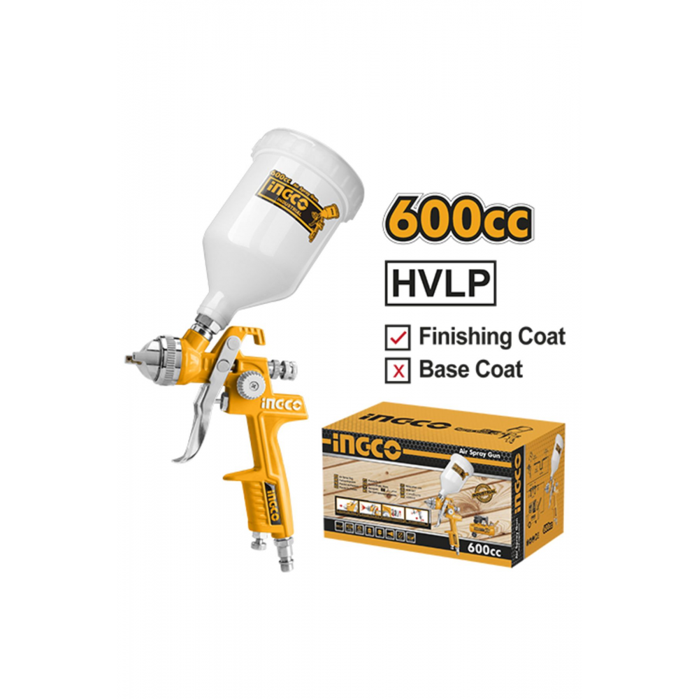 Endüstriyel Hvlp Hava Püskürtme Tabancası 600cc