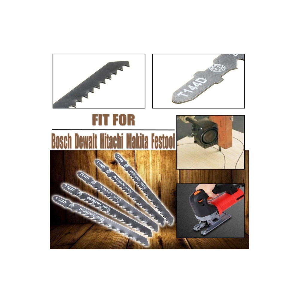 T144d Pvc Ahşap Kesme Dekopaj Testere Ucu 5 Parça Sunta Mdf Kesim Dekupaj Testere Uç Seti