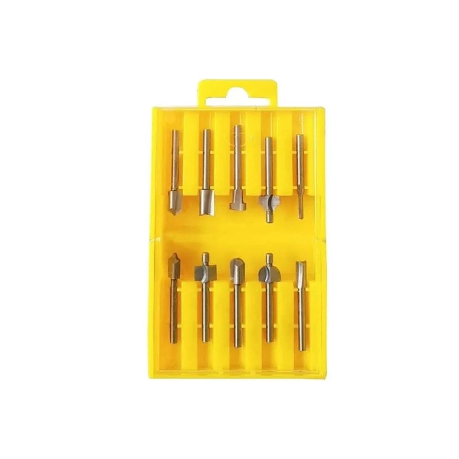 10 Parça Freze Uç Ahşap Oyma Hss Dremel Gravür Matkap Uç 3,2 mm