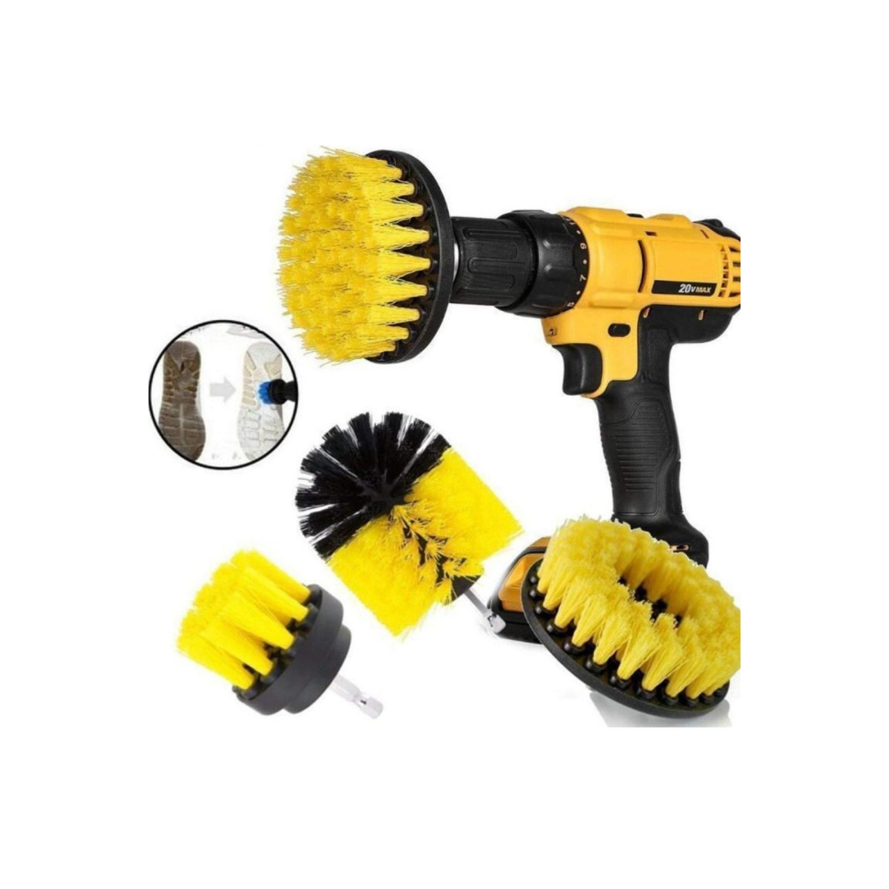 Araba Temizleme Banyo Küvet Duşakabin Temizleme Derz Temizleyici Jant Temizleme Matkap Ucu 3in1