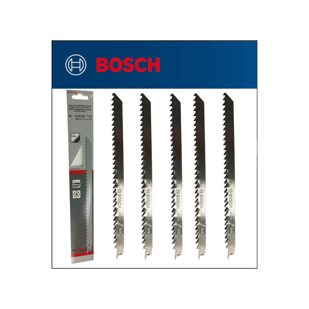 5 Adet - Tilki Kuyruğu Bıçağı S 1211 K - Buz Ve Kemik Kesme 2 608 652 900