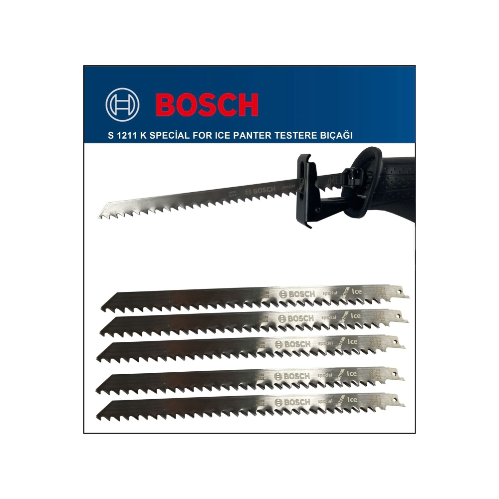 5 Adet - Tilki Kuyruğu Bıçağı S 1211 K - Buz Ve Kemik Kesme 2 608 652 900