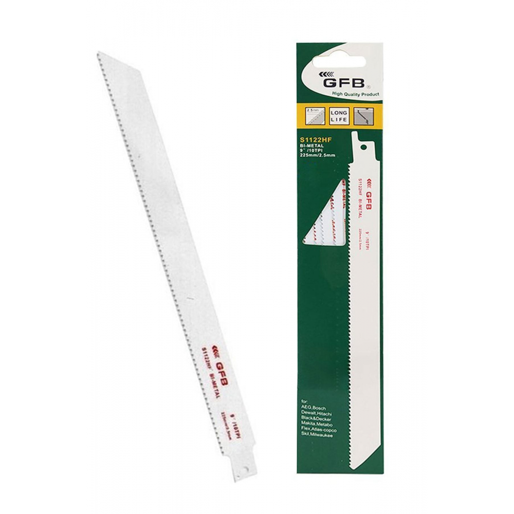 Metal Ve Ahşap Tilki Kuyruğu Testeresi Yedeği Metal Kesme S1122hf 225 Mm