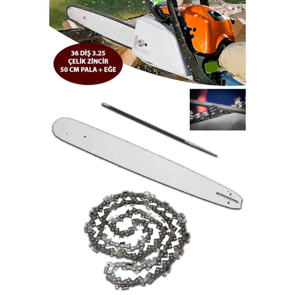 Style 36 DİŞ 3,25 Benzinli Testere Zinciri ve 50 cm Zinciri Motorlu Testere Zinciri