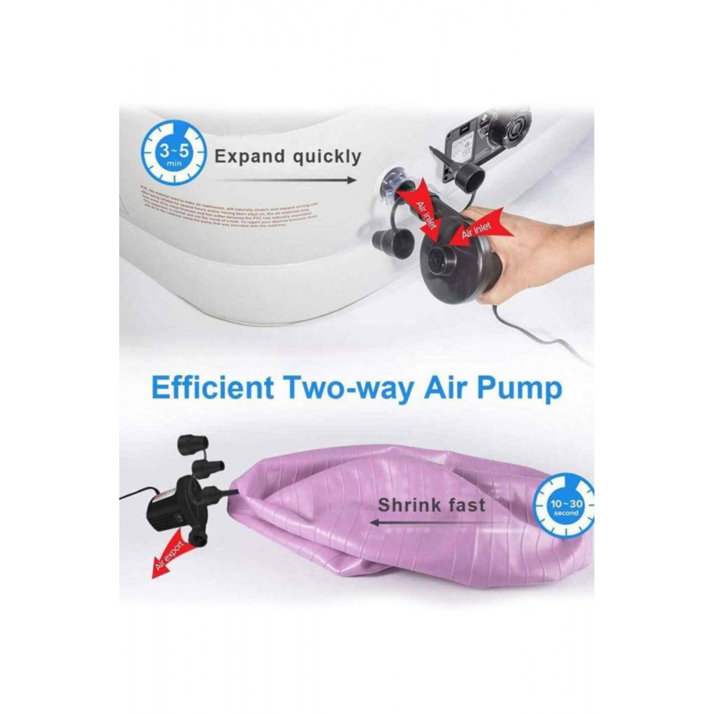 Elektrikli Hava Pompası Şişme Yatak Havuz Vakumlu Poşet Hava Kompresörü