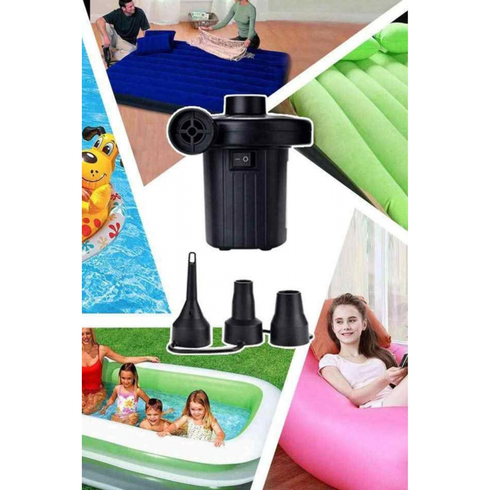 Elektrikli Hava Pompası Şişme Yatak Havuz Vakumlu Poşet Hava Kompresörü