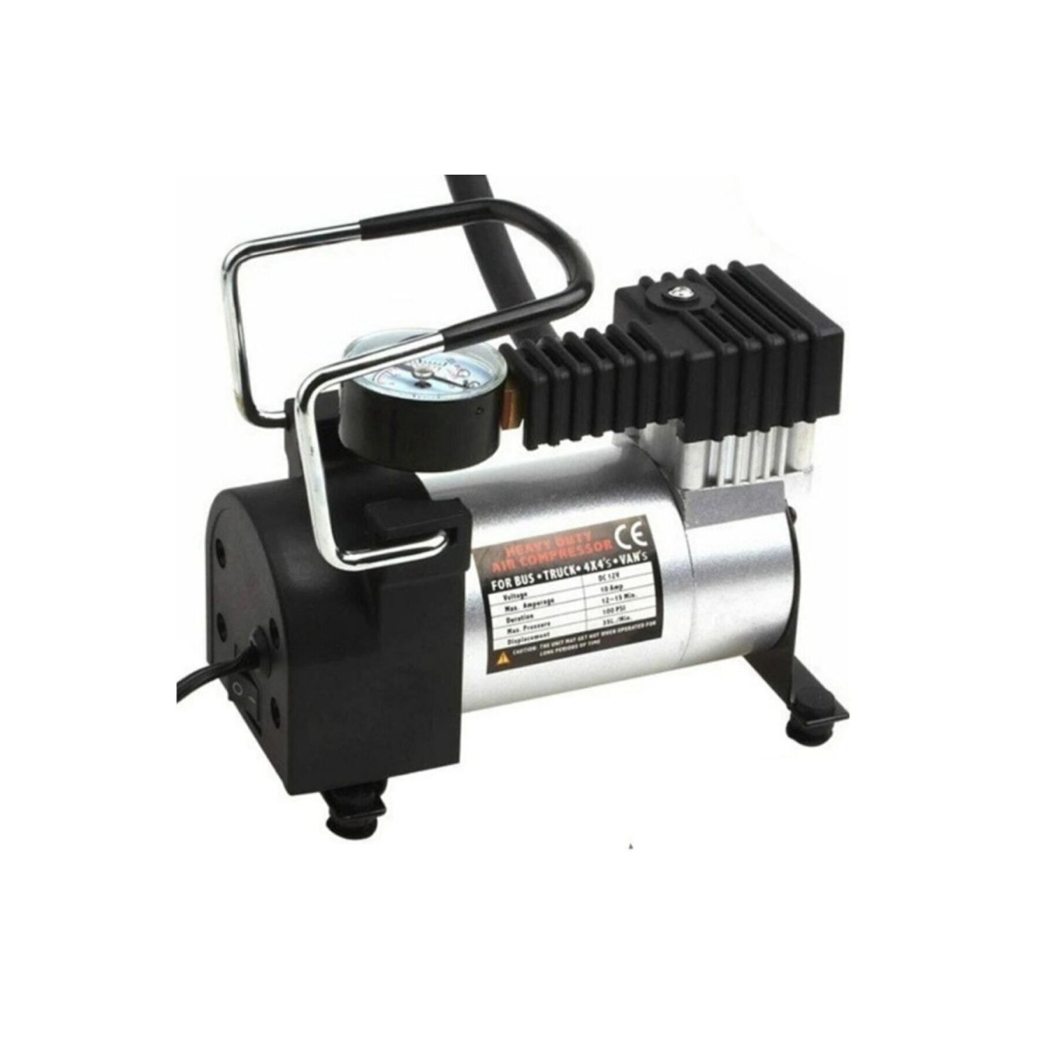 Metal Lastik Hava Kompresörü Araba Oto Araç Lastik Şişirme Pompası 150 Psi Kompresör