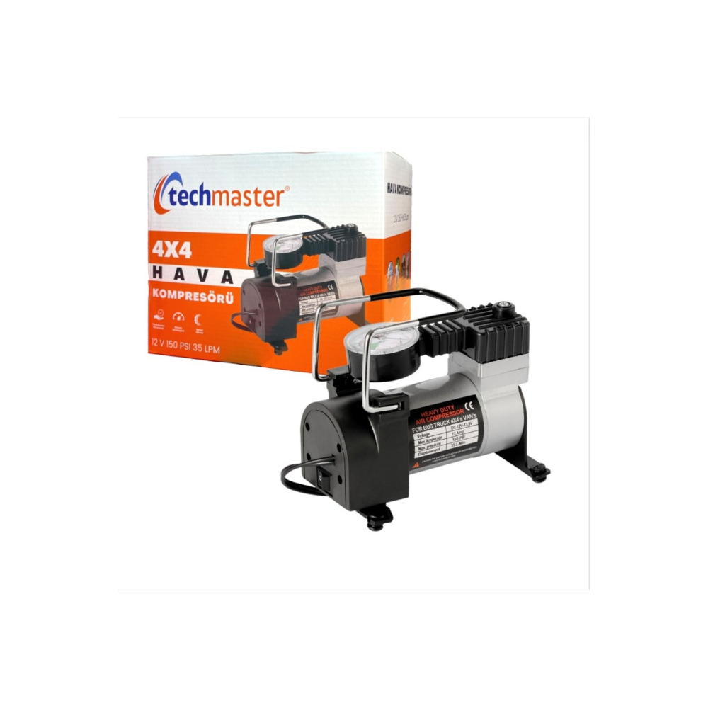 Araba Oto Araç Lastik Şişirme Pompası 150 Psi Kompresör Ac-580