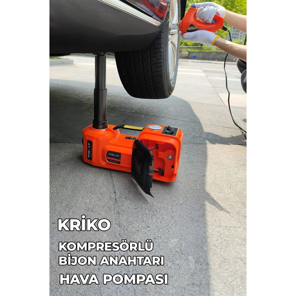 Elektrikli Hidrolik Kriko Hava Pompası Bijon Anahtarı