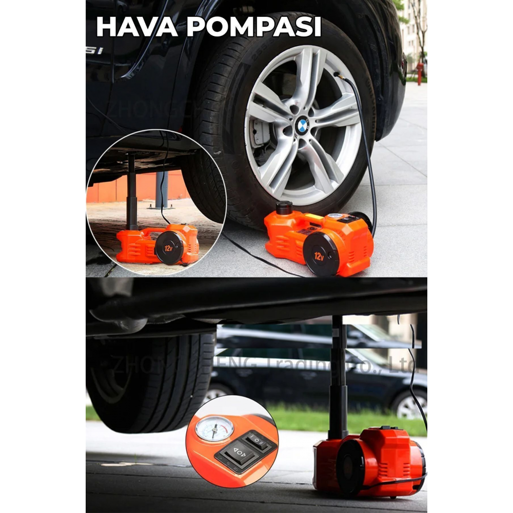 Elektrikli Hidrolik Kriko Hava Pompası Bijon Anahtarı