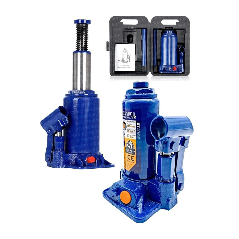 Pro Seri Alman Çelik Şase 2 Ton Hidrolik Araba Karavan Oto Şişe Krikosu TSE Kontrollü Ürün..