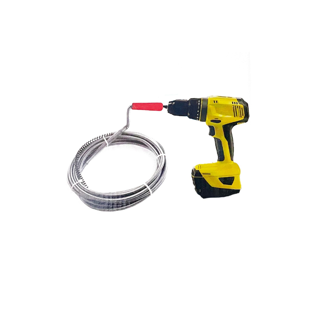 Pratik Ergonomik Matkap Ucu Boru Temizleme Ve Tıkanıklık Açma Spirali 3 Metre 2 Adet