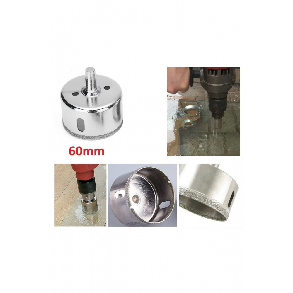 Granit Mermer Fayans Seramik Delme Elmas Ucu 60 Mm Karot Uç