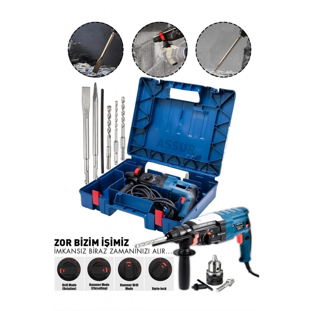 Pro Kırıcı Delici Darbeli Hilti Matkap 2-28mm