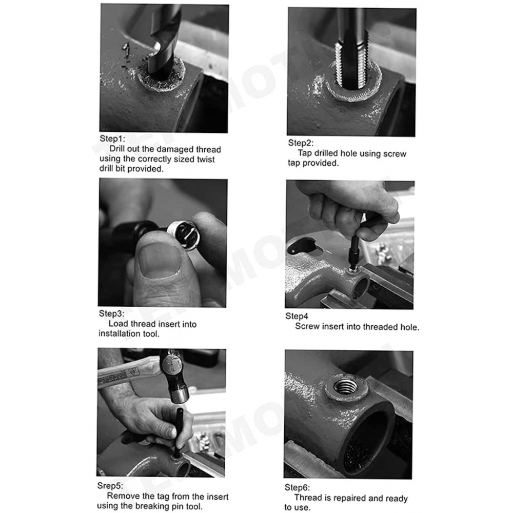 Helicoil Kılavuz Seti 131pc (diş Tamir Set)