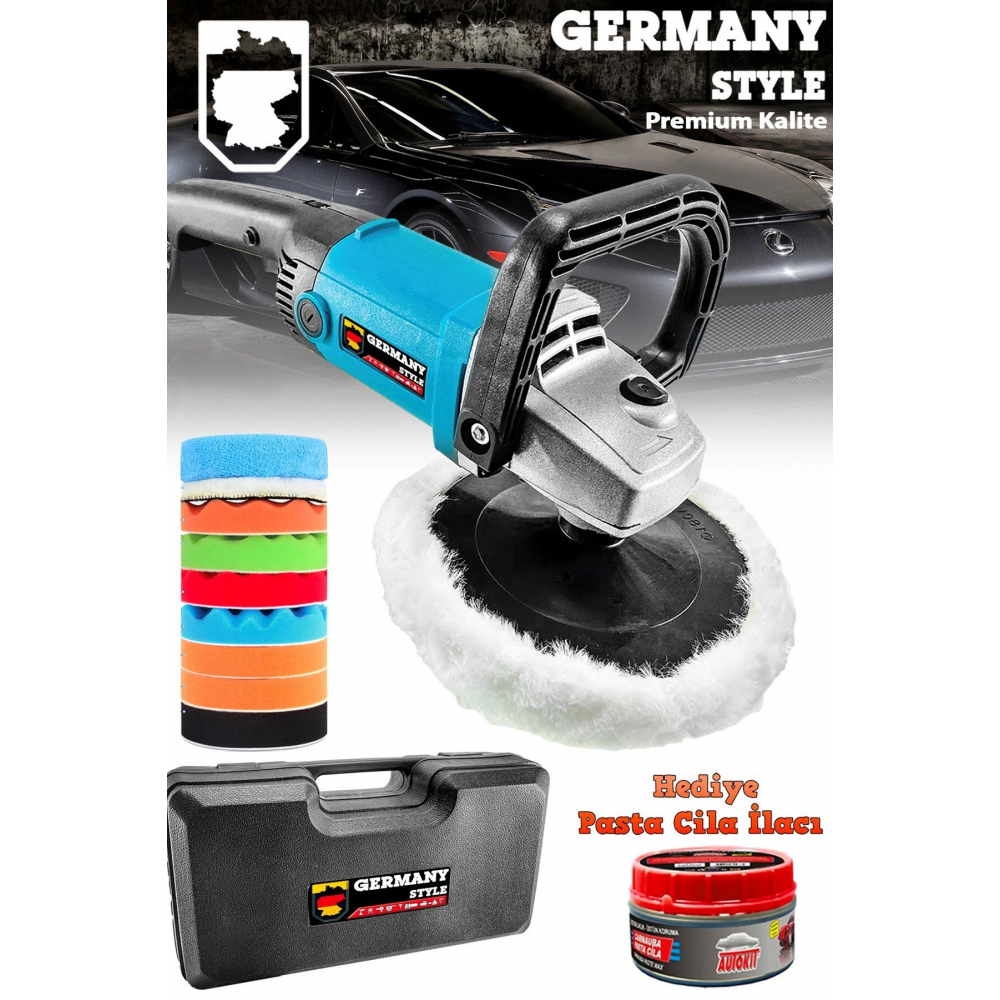 99880VFX 6 Kademe Devir Ayarlı Polisaj Makinesi Koltuk Yıkama Zımpara Pasta Cila Polis