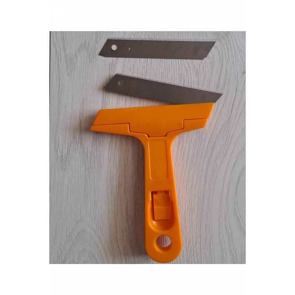 Cam Ocak Kazıma Bıçak Seti 100mm Kalıntı Temizleme Sıyırma Aleti Profesyonel 12 Adet Yedekli