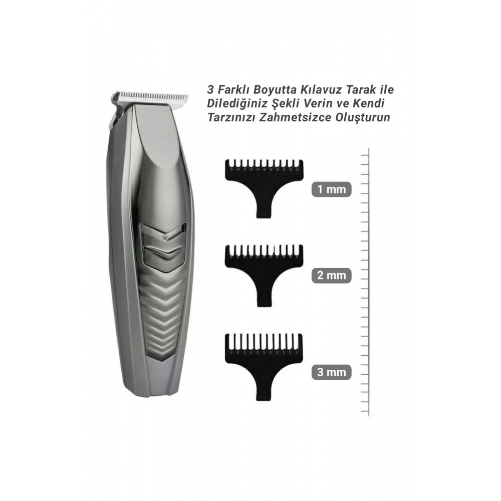 Ip-657 T Bıçak Sakal/ense, Epilasyon Öncesi Vücut Şarjlı Tıraş Makinesi Kuaförler Için