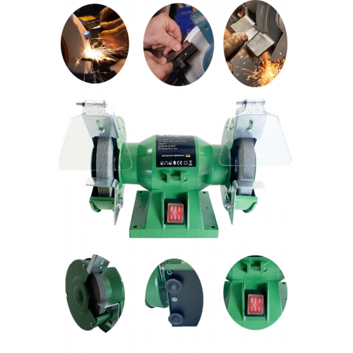 Hybrid Tech 550 Watt Bakır Sargı Çark Motoru Balta Bıçak Bileme Taşlama Makinesi 150mm Çark Motoru