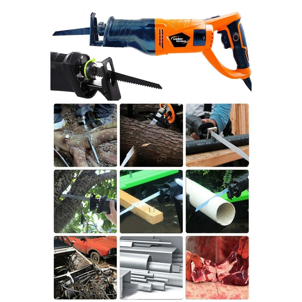 9000 Watt Titan Motor Devir Ayarlı Tilki Kuyruğu 5 Bıçaklı Ahşap Metal Kemik Kesme Makinesi