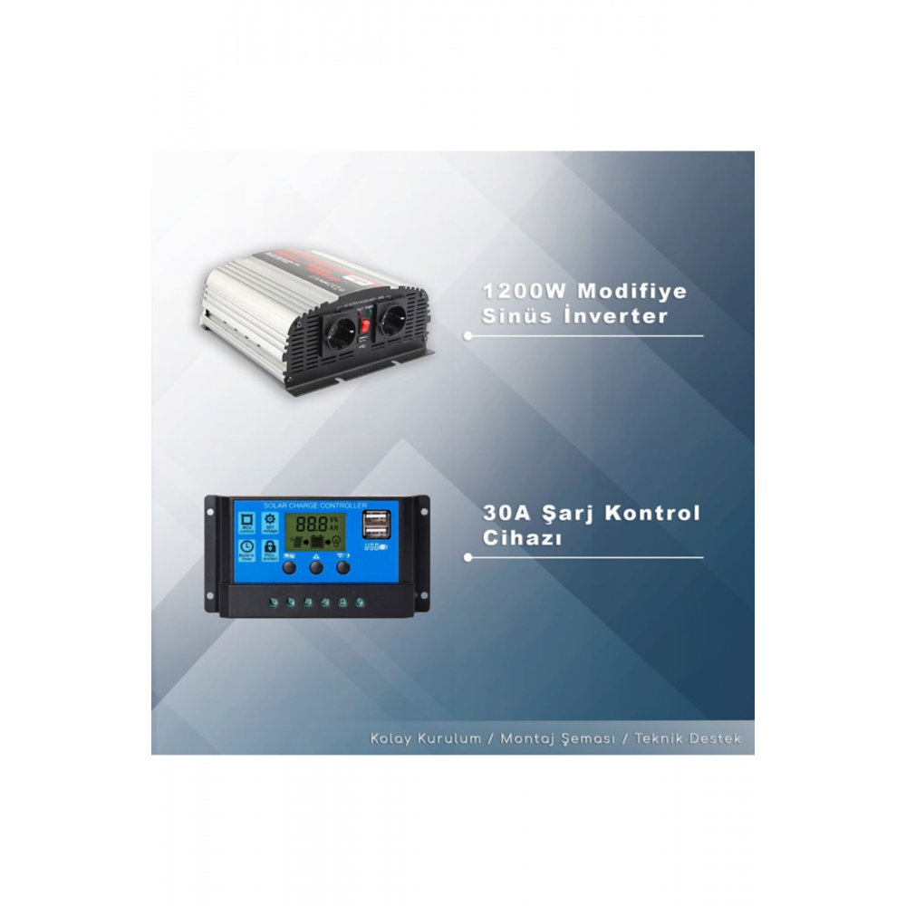 3 Kw Solar Paket Sistem (3000W/GÜN)