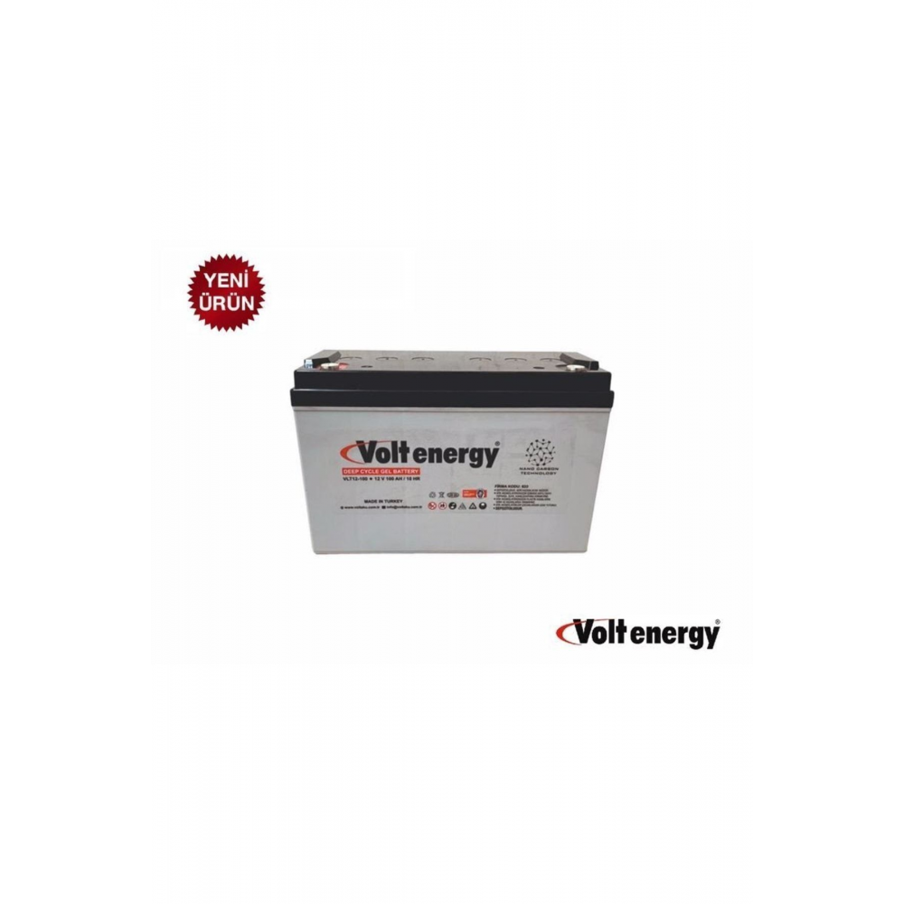 12 V 100 Ah Amper Jel Akü Deep Cycle Nanocarbon (ÜRETİM YILI: 2024)