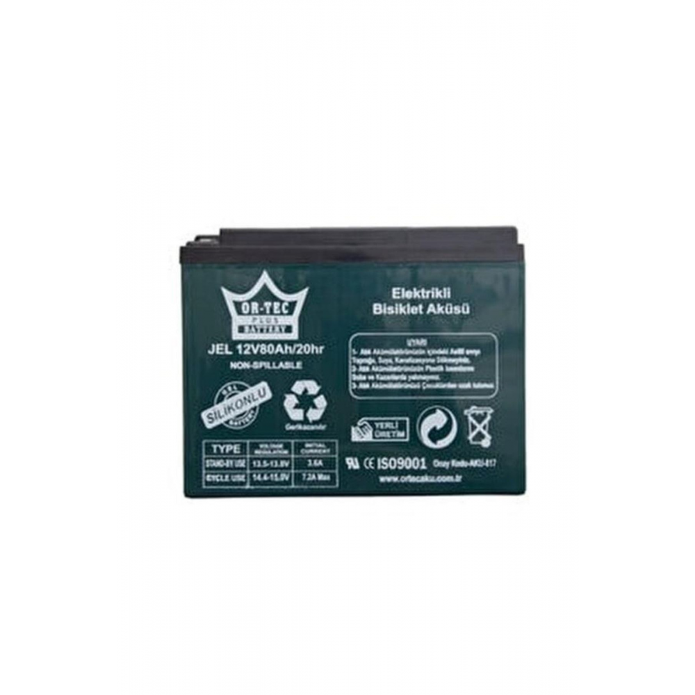 12v 80 Ah Jel Elektrikli Bisiklet Aküsü