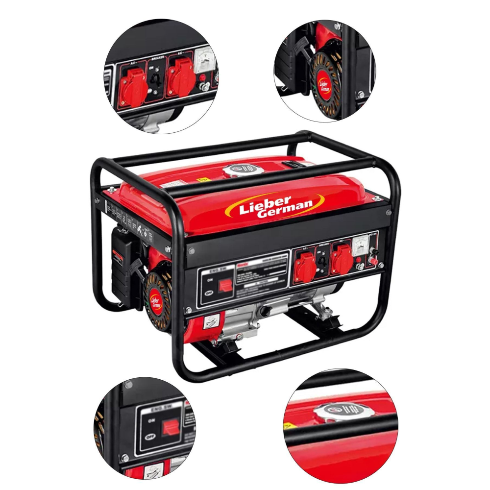 Lbr4000 Otomatik Korumalı 4 Zamanlı Monofoze %100 Bakır Sargılı 4 Kva Bakır Sargılı Ipli Jeneratör