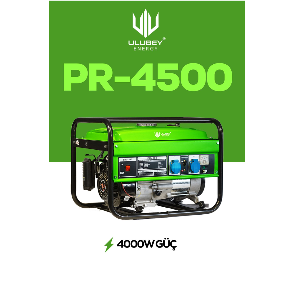 Pr-4500 4000w 7hp Benzinli Jeneratör Bakır Sargılı