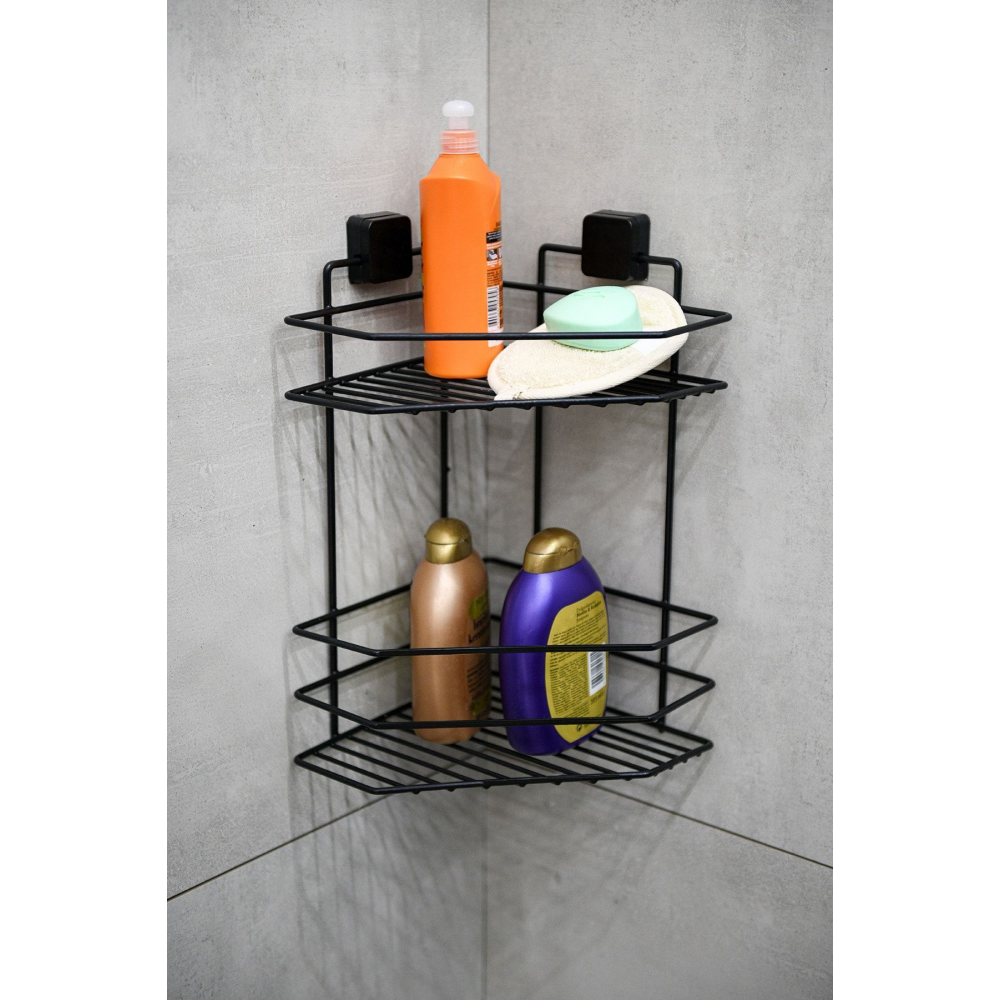 Ömür Boyu Paslanmaz Yapışkanlı Banyo Köşeliği