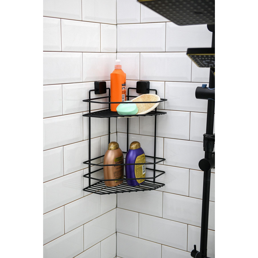 Ömür Boyu Paslanmaz Yapışkanlı Banyo Köşeliği