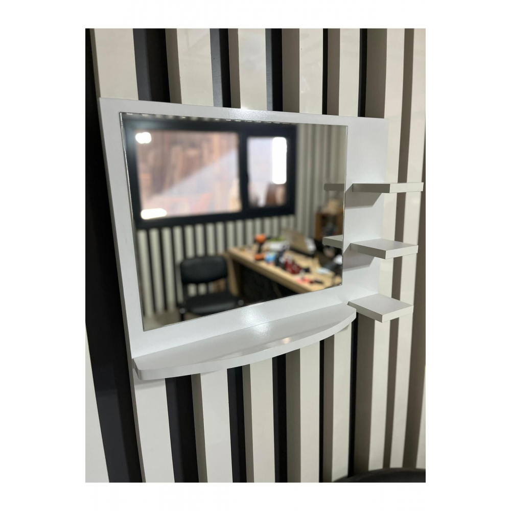 Dresuar 60x45 Banyo Aynası Antre Aynası Raflı