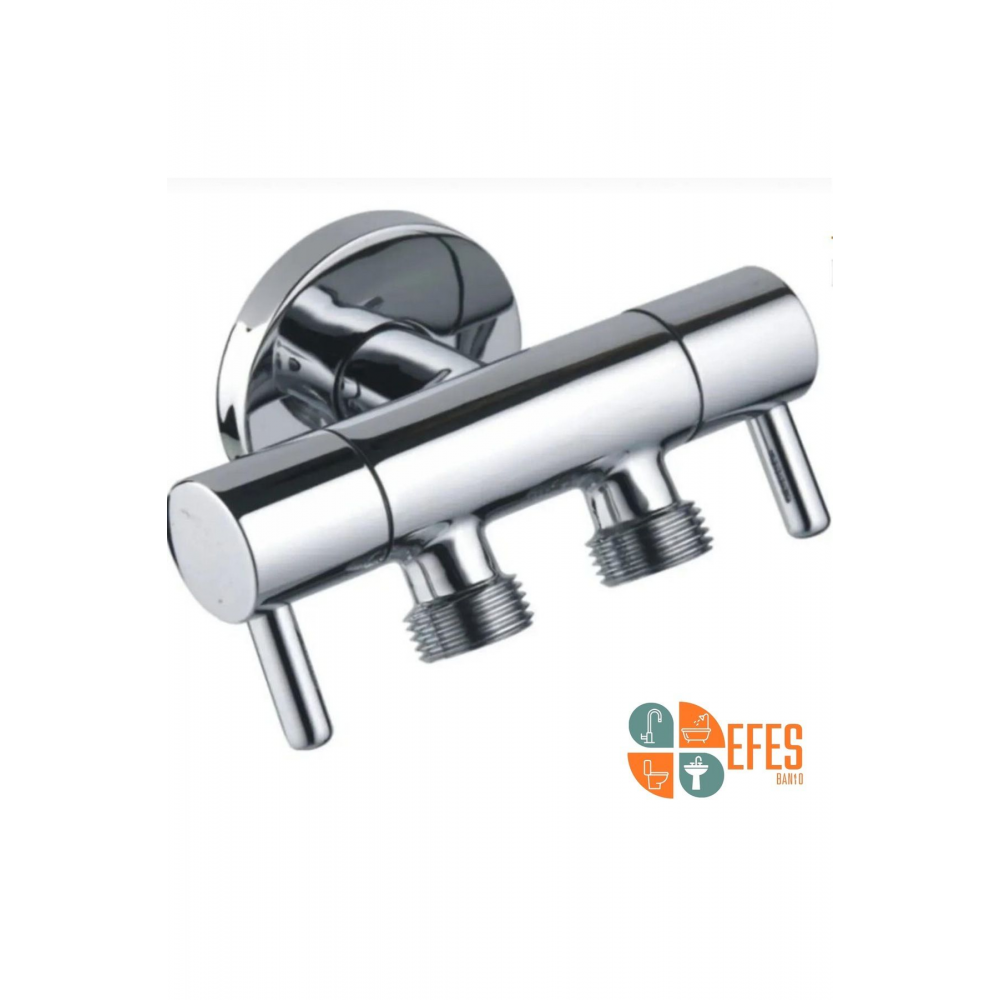 Çift Çubuklu Çıkışlı Lüx Taharet Musluğu