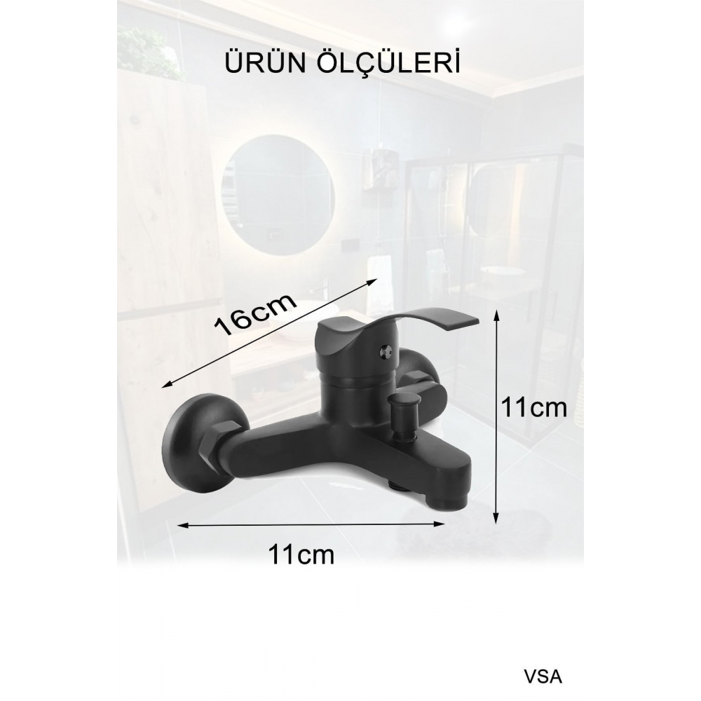Siyah Robot Siyah Tepe Yağmurlama Duş Seti Mutfak Banyo Lavabo Bataryası Set