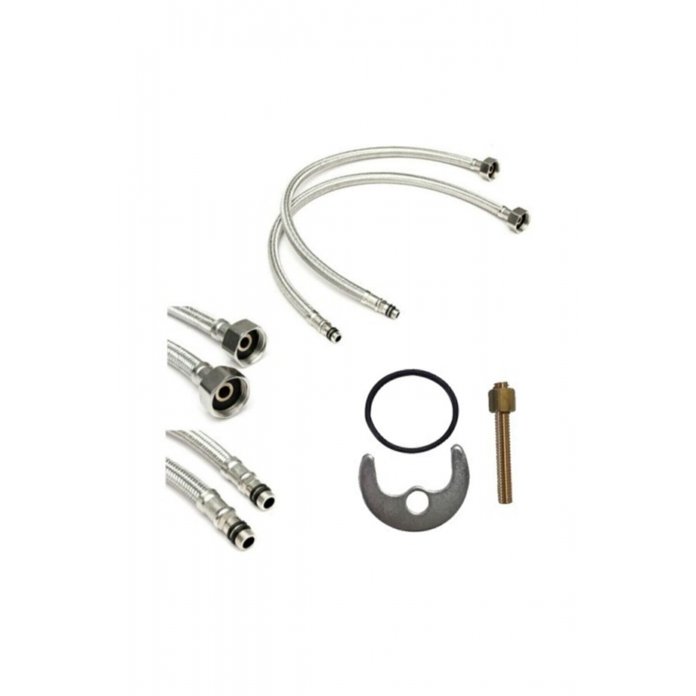 Baymera Paslanmaz Mix Kuğu Mutfak Evye Musluğu Çeşmesi Bataryası ( 5 Yıl Garantili )